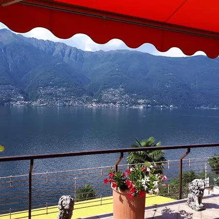 דירה With Panoramic View & Terrace In Pino, Maggiore - Casa Roccia No 7 Pino Lago Maggiore